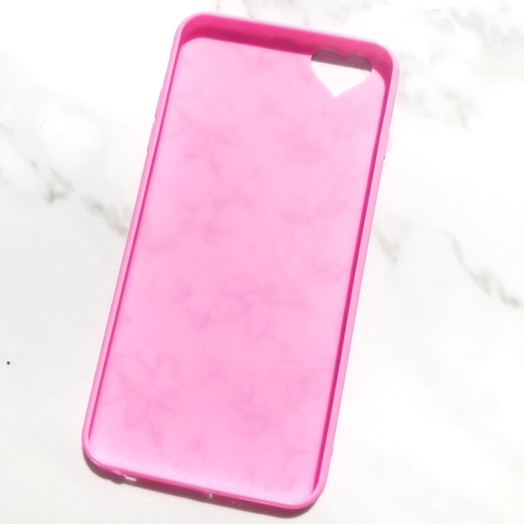 NEW iPhone 6+/6s+ Pink Floral Heart Soft Case - Picture 4 of 4